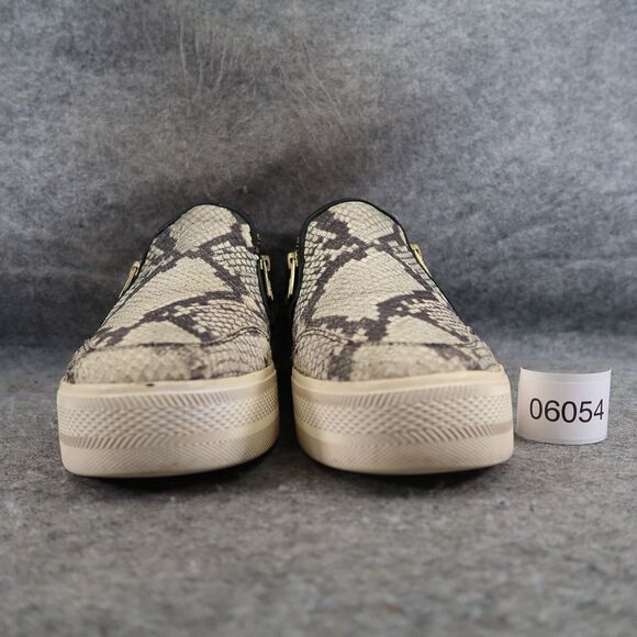Ash Shoes Womens 39 Sneakers Fashion Platform Jordy Snakeskin Leather Zip - Picture 3 of 16